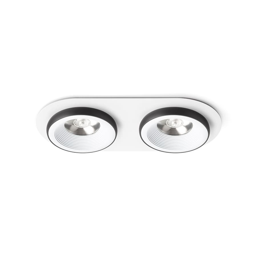 RENDL SHARM R II încastrat alb/negru 230V LED 2x10W 24° 3000K