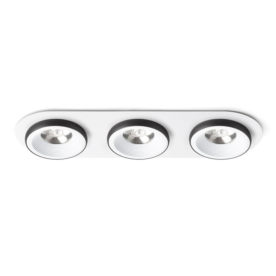 RENDL SHARM R III încastrat alb/negru 230V LED 3x10W 24° 3000K