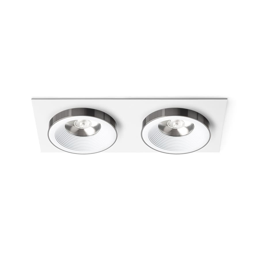 RENDL SHARM SQ II încastrat alb crom negru 230V LED 2x10W 24° 3000K