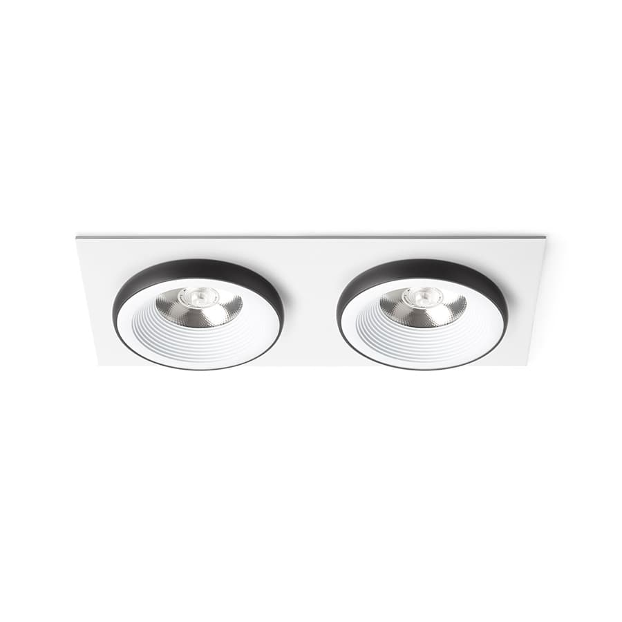 RENDL SHARM SQ II încastrat alb/negru 230V LED 2x10W 24° 3000K