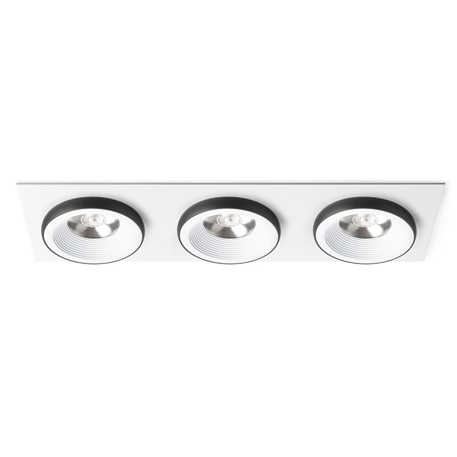 RENDL SHARM SQ III încastrat alb/negru 230V LED 3x10W 24° 3000K