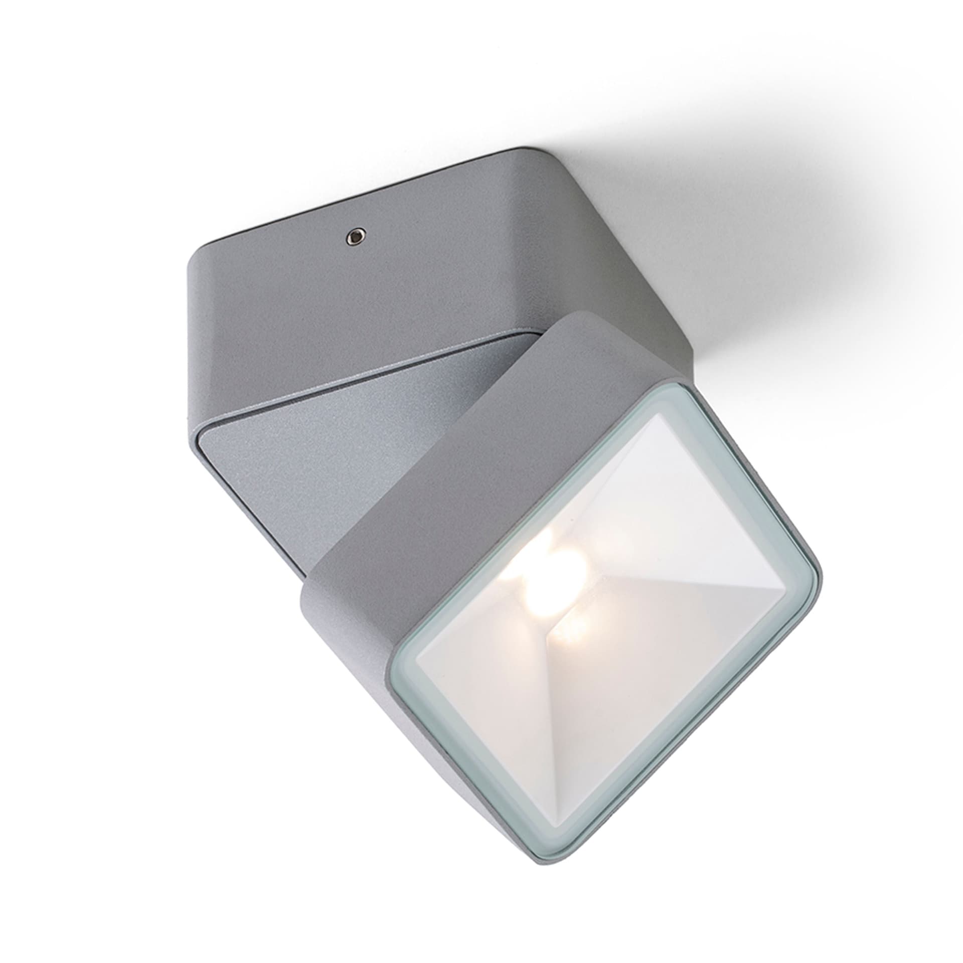 Rendl FLAVIO SQ aplicat gri deschis 230V LED 6W 110° IP54 3000K