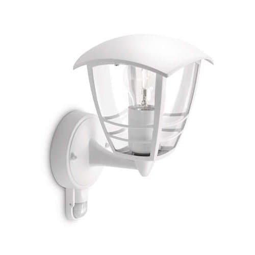 Aplica exterior Philips Creek, alb, IP44, E27, 60W