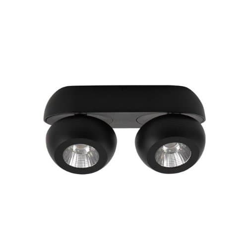9105102 Spot Con 2x5W LED 800lm 3000K Negru