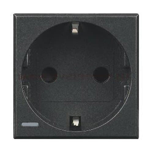 PRZ HS4141 Axolute Priză Schuko 2P+E 16A Negru