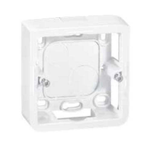 080281 Mosaic Doză aparentă 2 module H40mm, Alb