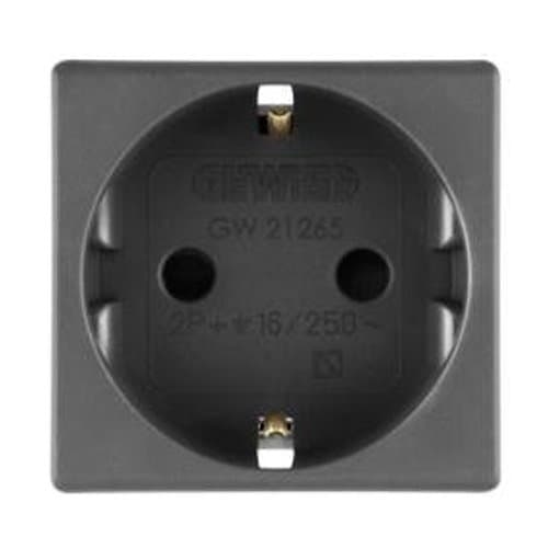 PRZ GW21265 Priză Prot Copii DE 250V 16A 2P+E 2m SY/BK