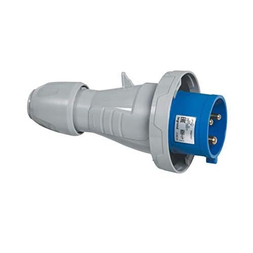 555434 Fișă industrială 32A 2P+T 230V IP67