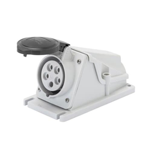 GW62483 Priză ind fixă 90G 3P+T 16A 500V 7h Negru