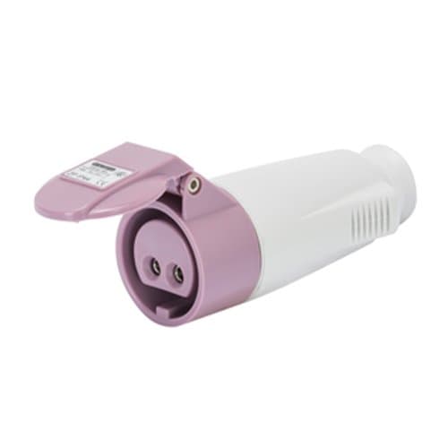 GW62064 Priză ind mob 2P 16A 24V Violet IP44