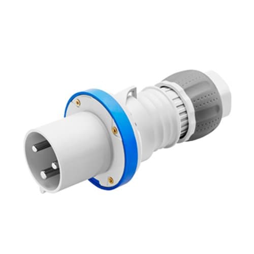 GW61016H Fișă ind 2P+T 63A 230V 6h Albastru IP44/IP54