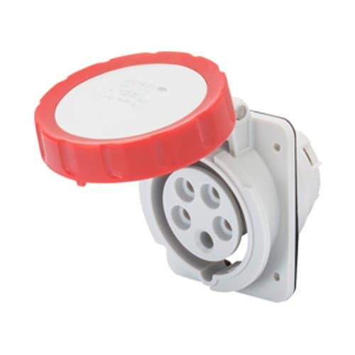 GW62243H Priză ind fixă 10G 3P+N+T 32A 400V 6h Roșu