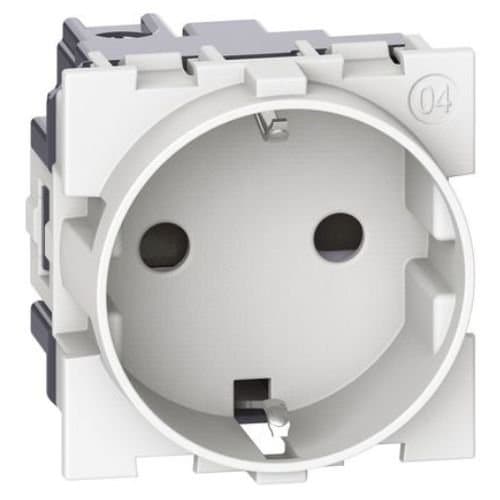 PRZ KW4141 Living Now Priză Schuko DE 2P+T 16A 2 module Alb