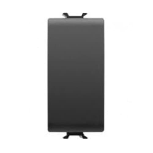 GW12131 Buton cu revenire 1P NO 16A 1 m CH/Negru Satin