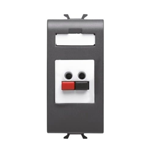 PRZ GW12458 Priză audio video 1 modul CH/Negru Satin