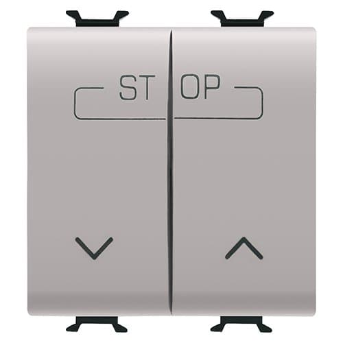 GW13160F Buton pt com combin 1P ND 16A 2m CH/Bej Satin