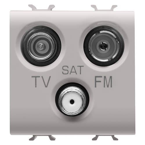 PRZ GW13382 Priză TV-SAT-FM CH/Bej Satin