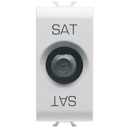 PRZ GW15372 Priză TV/SAT 1 modul CH/Alb Satin