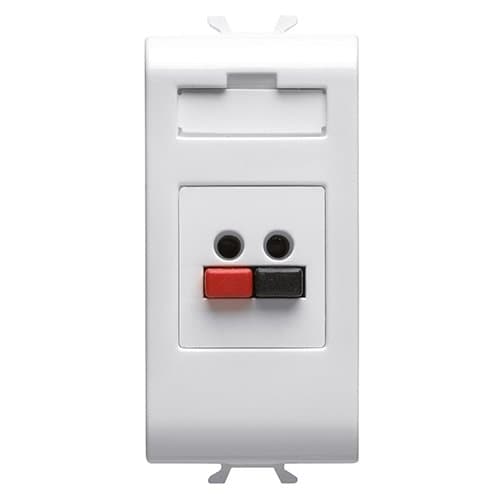 PRZ GW15458 Priză microfon/boxă 1 modul CH/Alb Satin