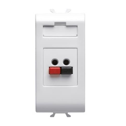 PRZ GW10458 Priză microfon/boxă 1 modul CH/Alb