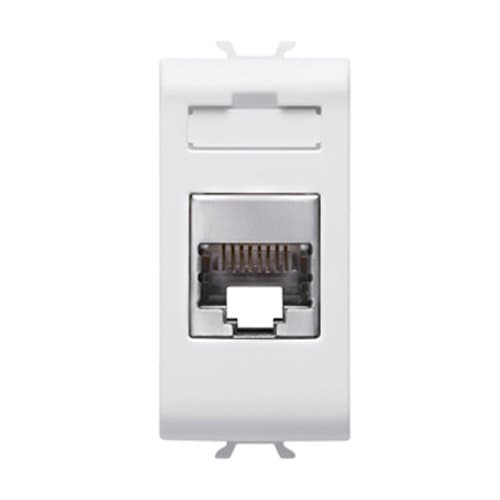 PRZ GW10422 Priză RJ45 FTP cat 5e 1 modul CH/Alb