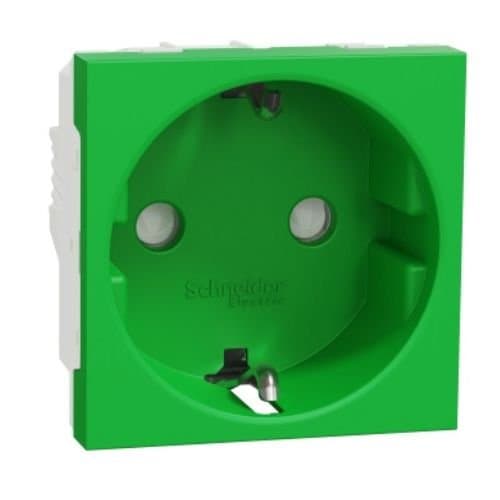 PRZ NU303706 New Unica Priză st DE 16A cu obt 2m Verde