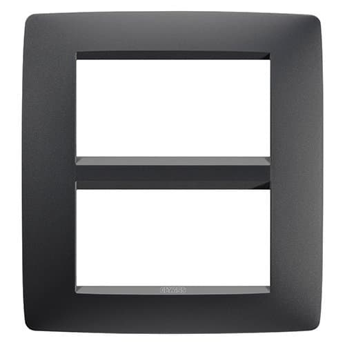 Ramă modulară GEWISS Chorus, negru satin, pentru 8 module