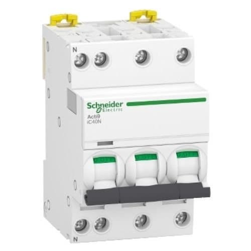 DJC A9P54710 Disjunctor tripolar 3P+N 10A C 6KA/10KA 3M