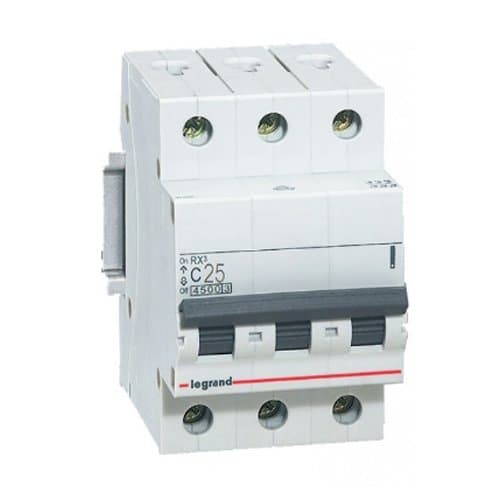 DJC 419710 RX3 Disjunctor tripolar 25A C 4.5KA 3M
