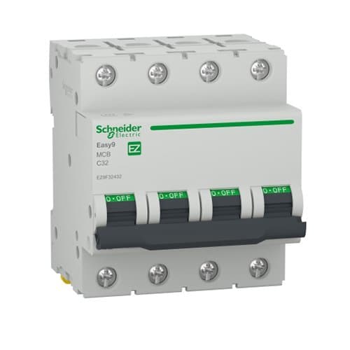 DJC EZ9F32432 Disjunctor tetrapolar 32A C 4.5KA 4M