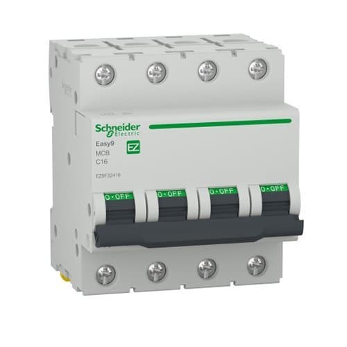DJC EZ9F32416 Disjunctor tetrapolar 16A C 4.5KA 4M