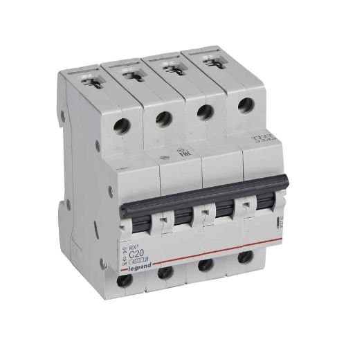 DJC 419742 RX3 Disjunctor tetrapolar 20A C 4.5KA 4M