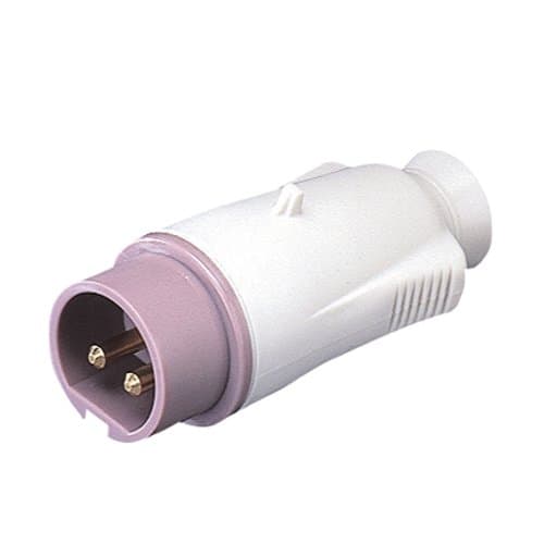 GW60064 Fișă ind 2P 16A 24V Violet IP44