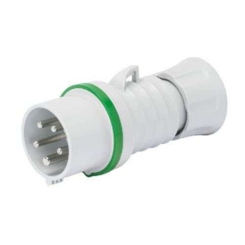 GW60722H Fișă ind 3P+T 32A 50V 10h Verde IP44/IP54