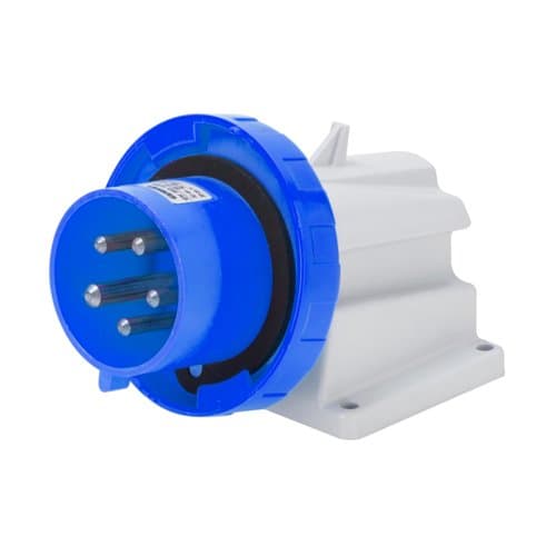 GW60438 Fișă ind fixă 90G 3P+E 32A 230V 9h Albastru IP67