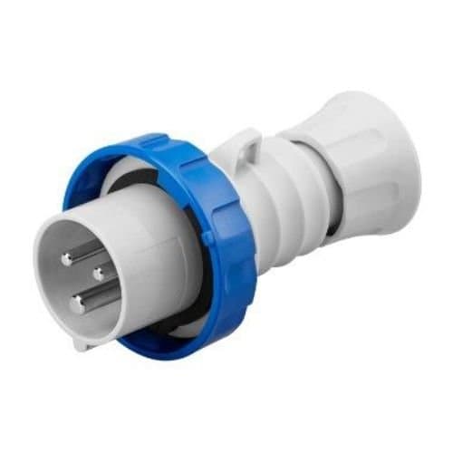 GW60026H Fișă ind 2P+T 16A 200-250V 6h Albastru IP66/IP69