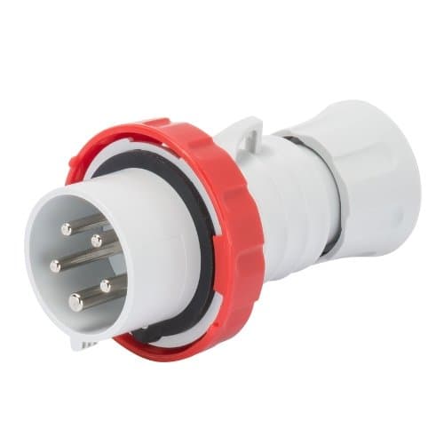 GW60040H Fișă ind 2P+T 32A 400V 9h Roșu cu șurub IP66/IP69