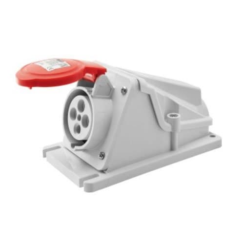 GW62481 Priză ind fixă 90G 3P+E 16A 380-415V 6h Roșu