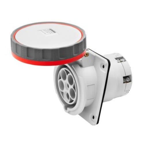 GW63254H Priză ind fixă 10G 63A 3P+N+T 400V 6h Roșu