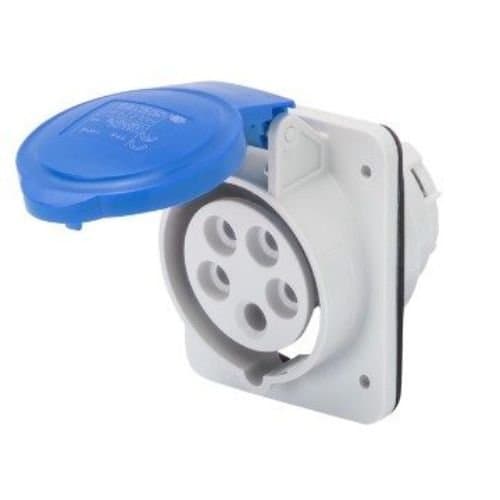 GW62206H Priză ind fixă 10G 3P+E 16A 250V 9h Albastru
