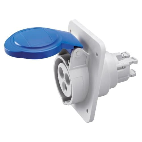 GW62205FH Priză ind fixă 10G 2P+E 16A 250V 6h Albastru CR