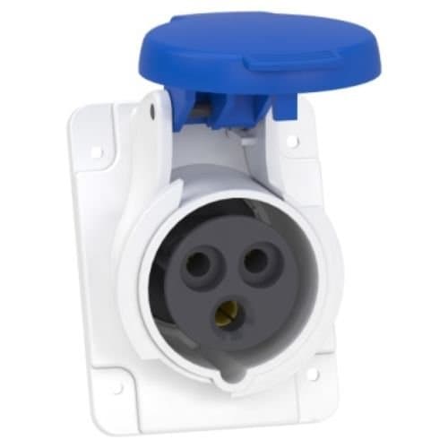 PKF16F423 Priză ind 2P+E 16A 200-250V 6h Albastru IP44