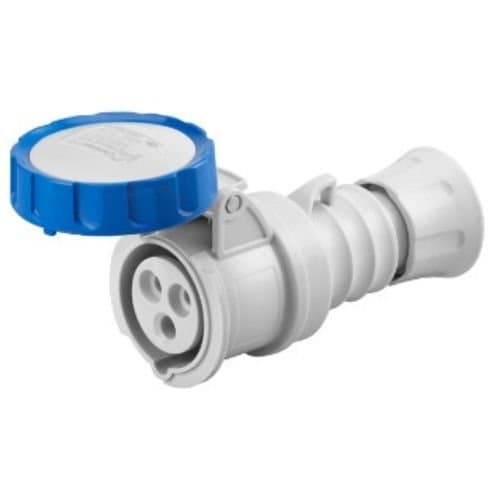 GW62026H Priză ind mob 2P+E 16A 250V 6h Al IP66/IP69