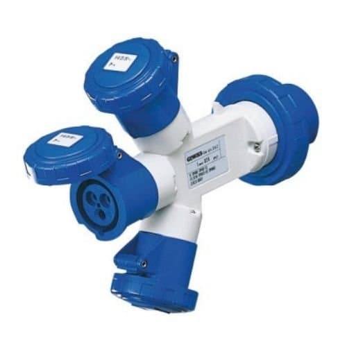 GW64063 Multiplicator 3 Priză ind mob 3P+N+E 16A 400V Al