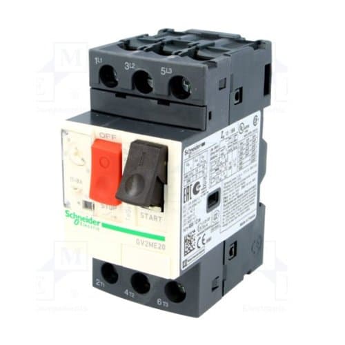 GV2ME20 Întrerupător aut 3P pt motor cu reglaj 13 - 18A