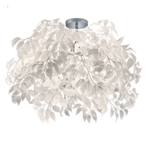 R60463001 Plaf Leavy 3xMax.28W E14 Crom/Alb