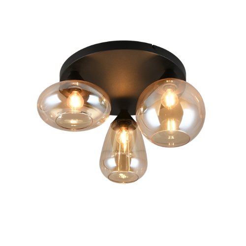 Plafonieră TRIO Lumina, negru mat, 3x E14 - TRIO - Cod: 617030313