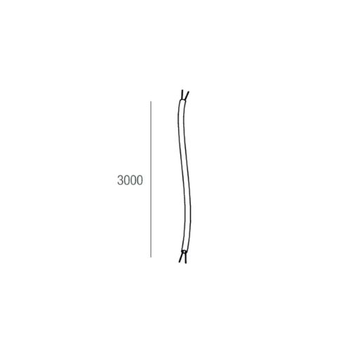 109001.01 Cablu alimentare Alb 3000mm