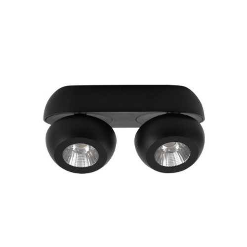 9105102 Spot Con 2x5W LED 800lm 3000K Negru