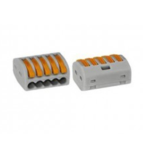222-415 Conector Wago 5x0.08-2.5/4mm maxim 24/32A